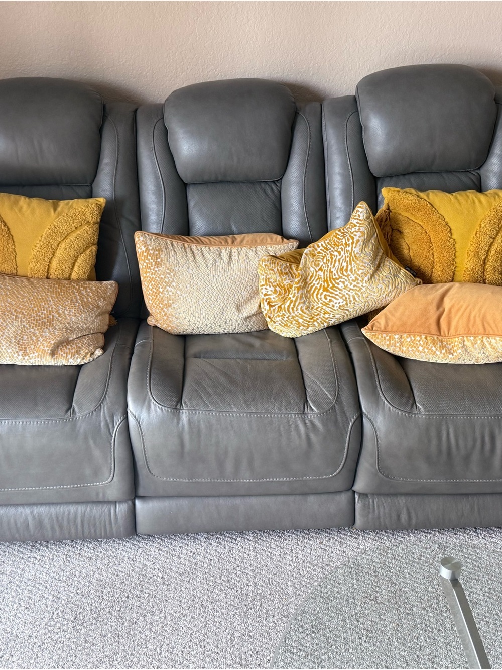 Golden Mustard Decorative Accent Pillow Set - Cozy Textured Mix